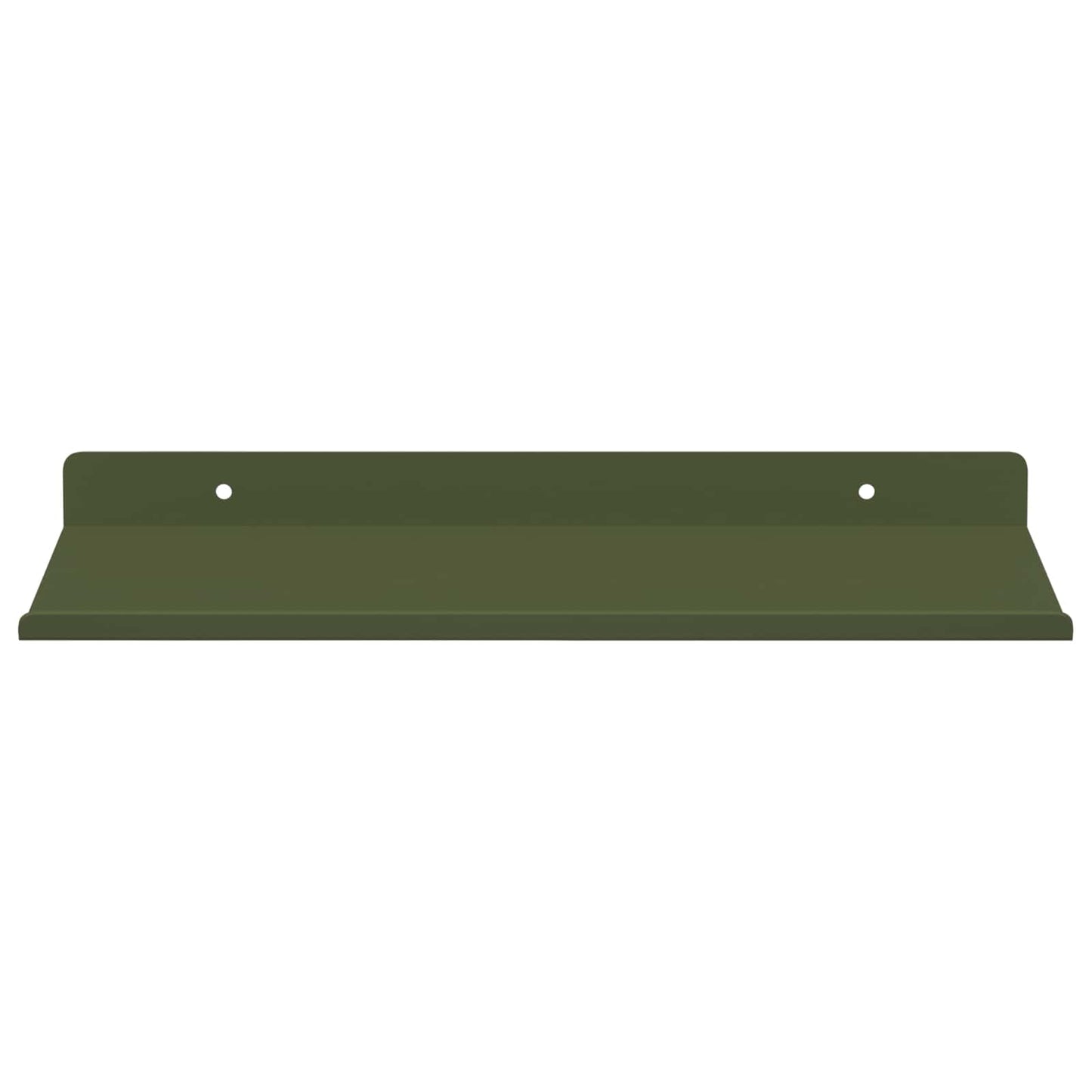 Floating Shelf 2 pcs Olive Green 30 x 18 x 2.5 cm Steel