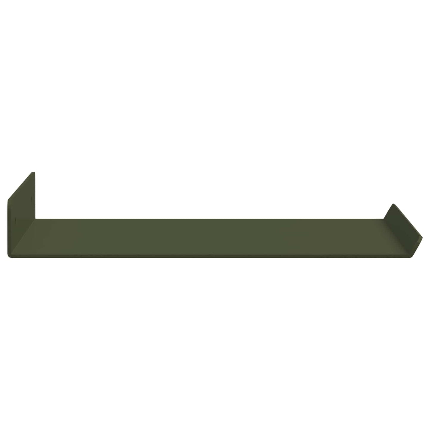 Floating Shelf 2 pcs Olive Green 30 x 18 x 2.5 cm Steel