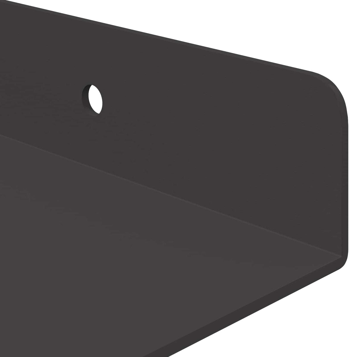 Floating Shelf 2 pcs Black 40 x 18 x 2.5 cm Steel