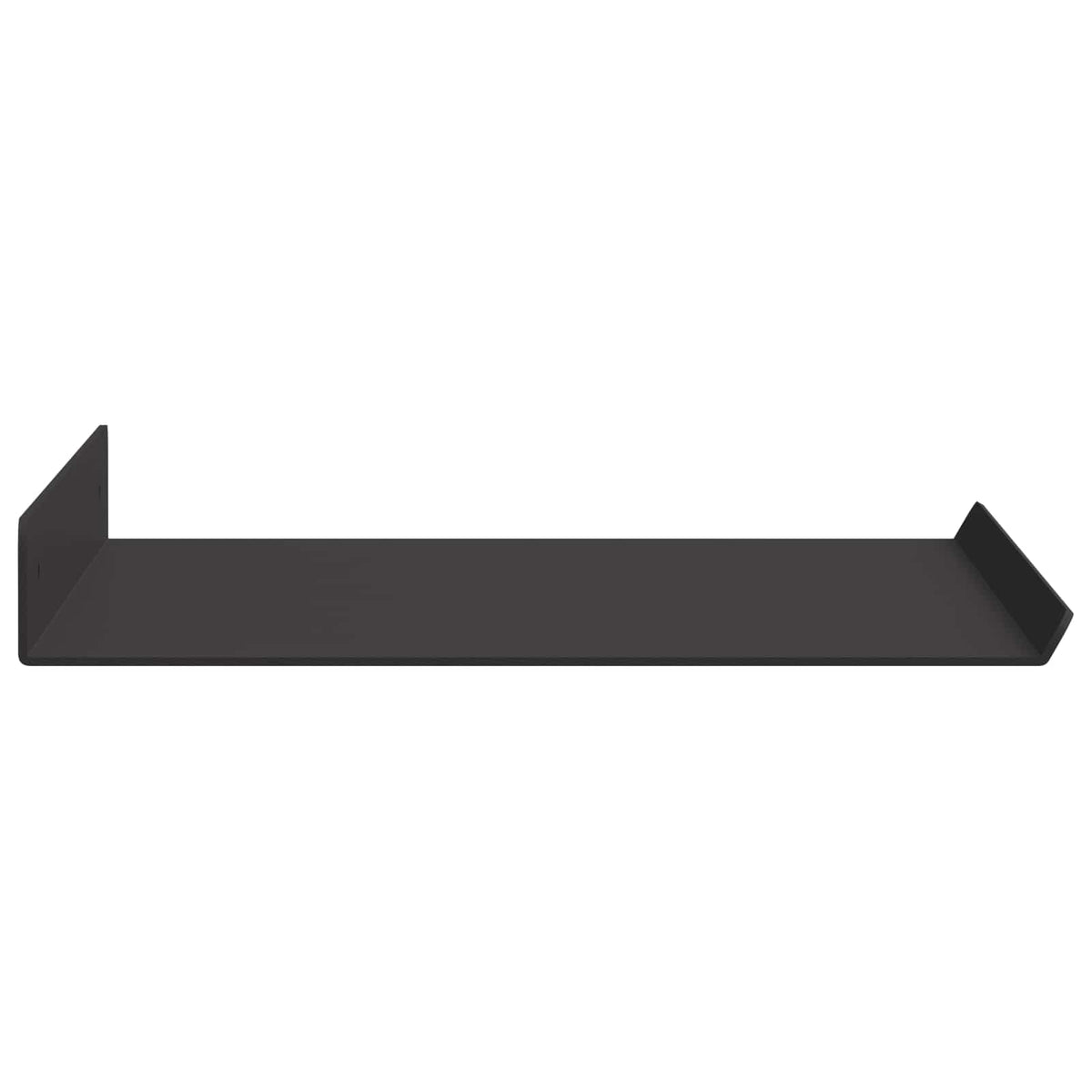 Floating Shelf 2 pcs Black 40 x 18 x 2.5 cm Steel