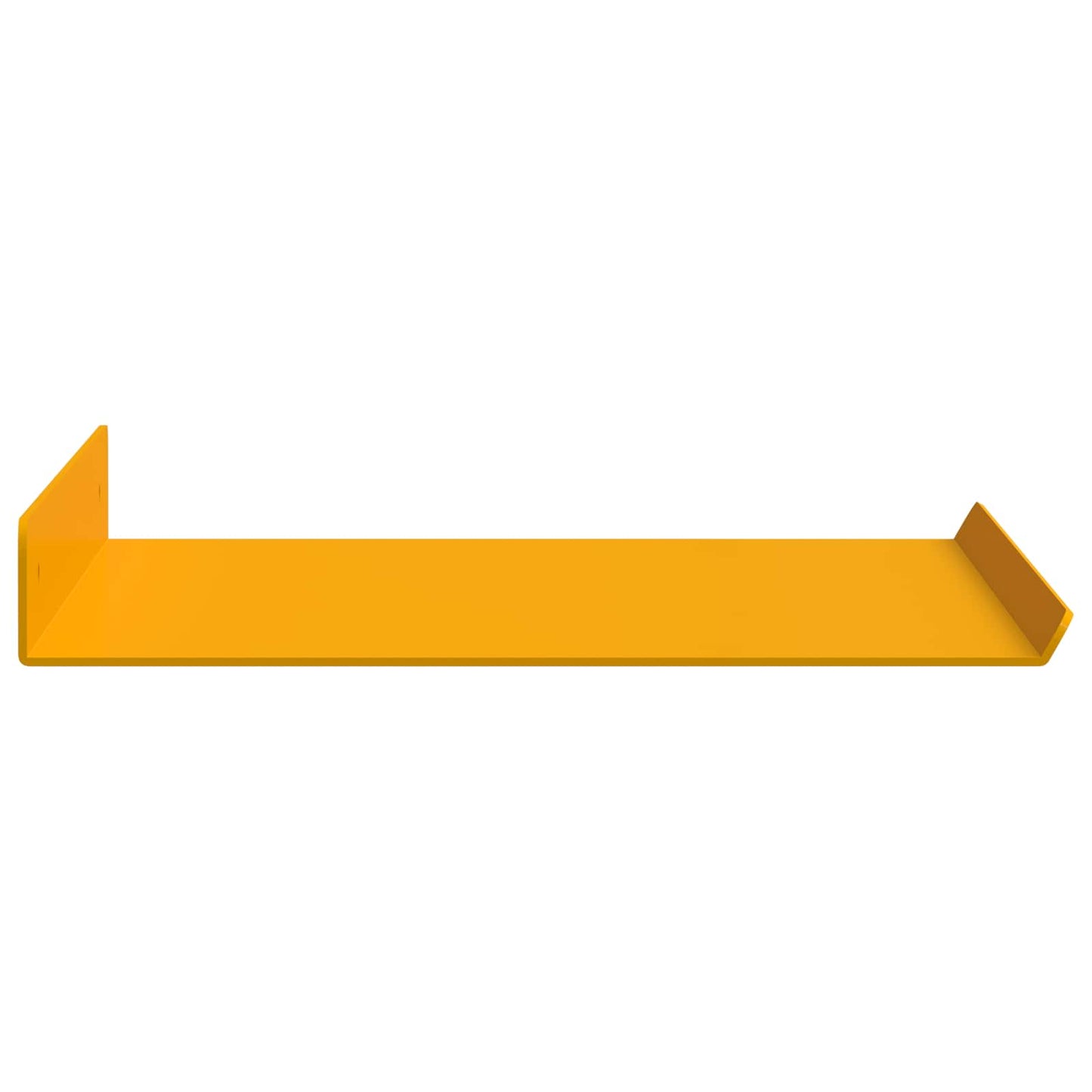 Floating Shelf 2 pcs Mustard Yellow 40 x 18 x 2.5 cm Steel