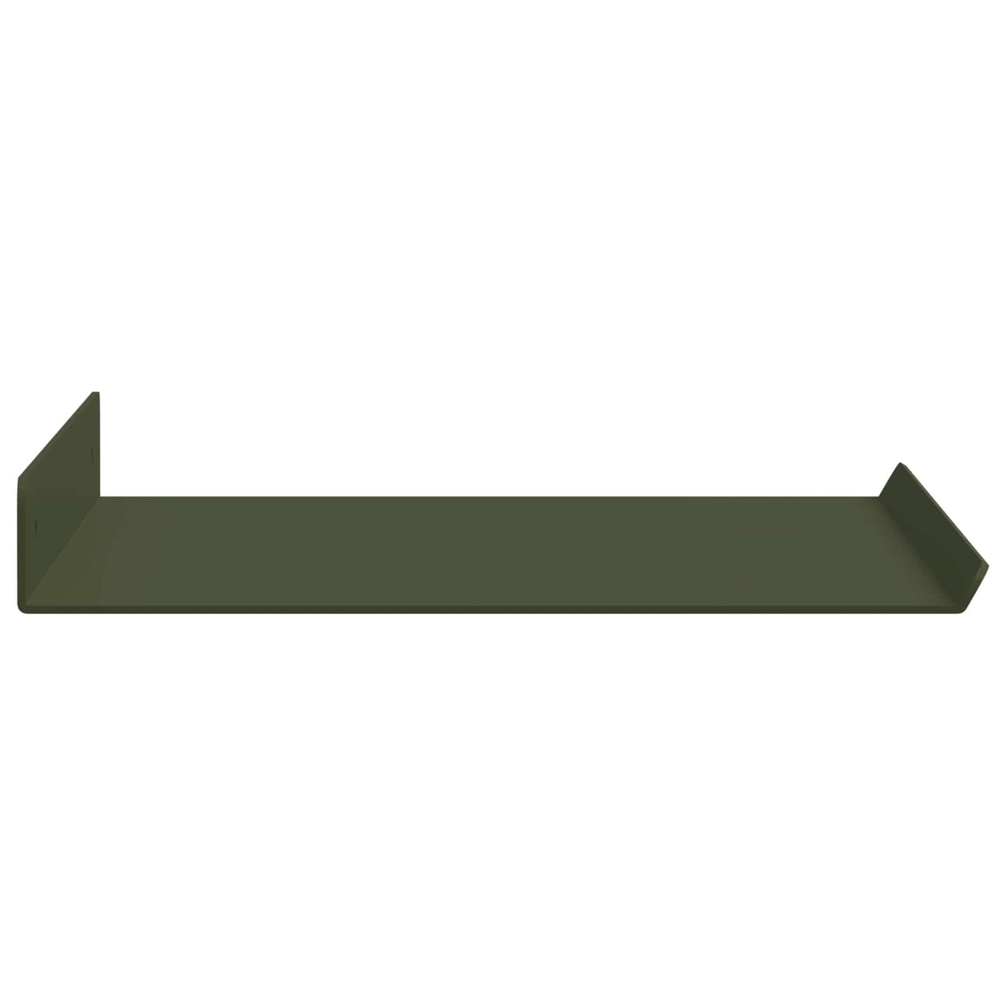 Floating Shelf 2 pcs Olive Green 40 x 18 x 2.5 cm Steel