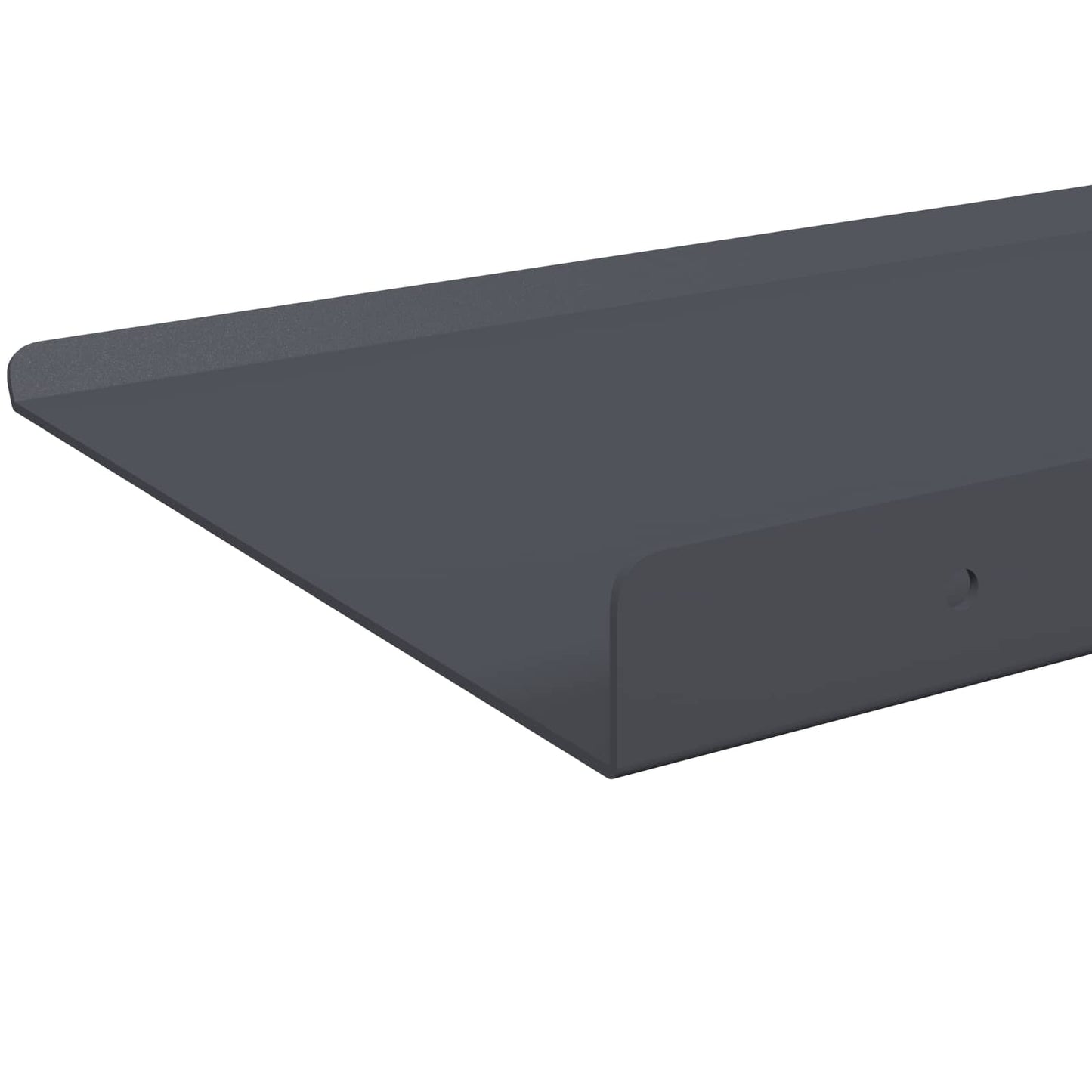 Floating Shelf 2 pcs Anthracite 60 x 18 x 2.5 cm Steel