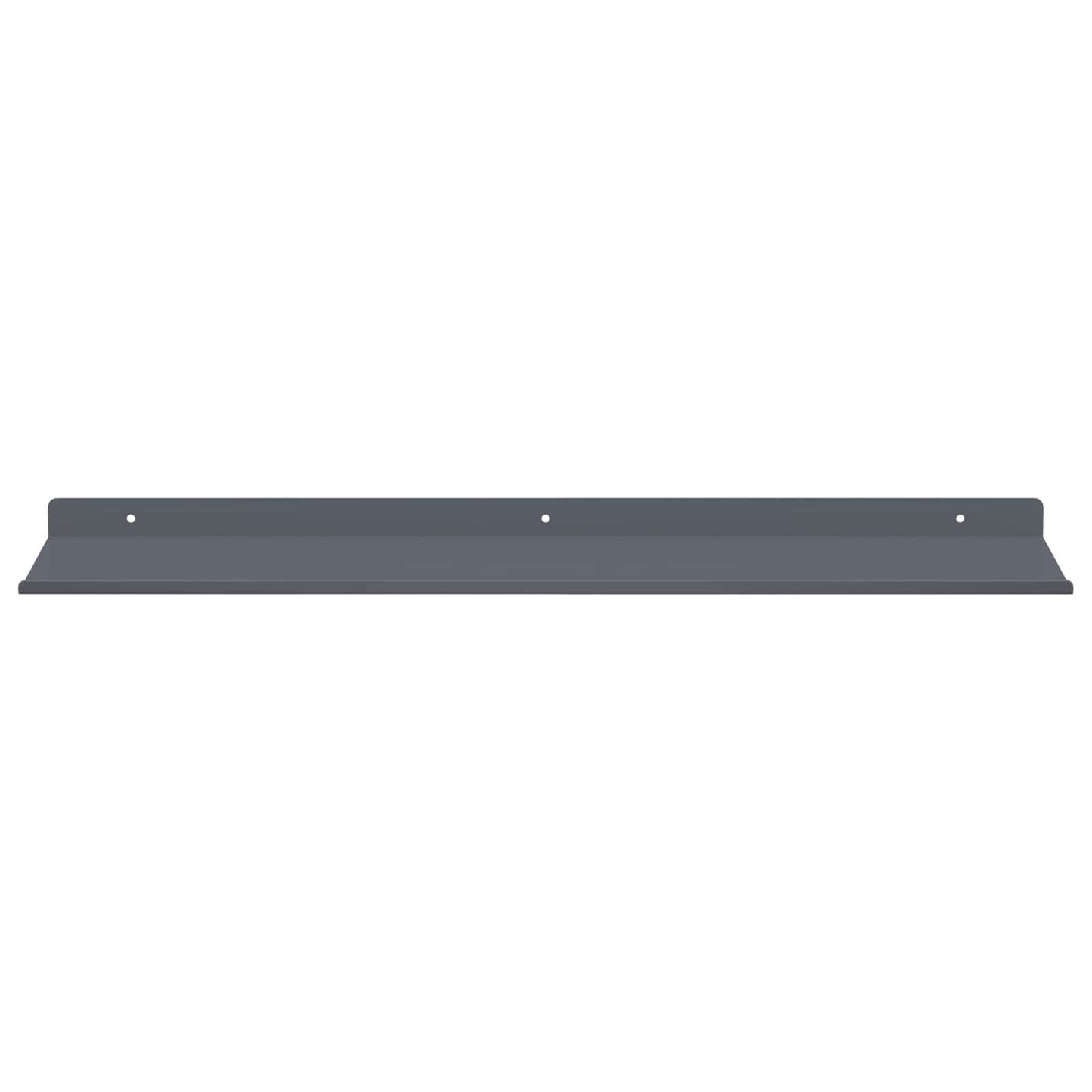 Floating Shelf 2 pcs Anthracite 60 x 18 x 2.5 cm Steel