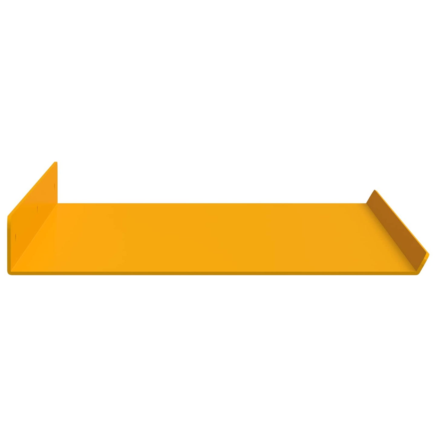 Floating Shelf 2 pcs Mustard Yellow 60 x 18 x 2.5 cm Steel