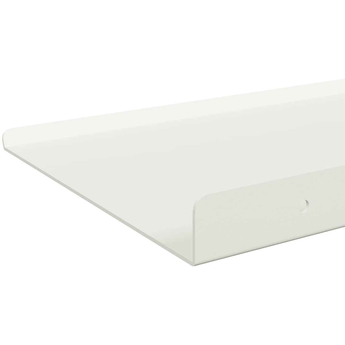 Floating Shelf 2 pcs White 60 x 18 x 2.5 cm Steel
