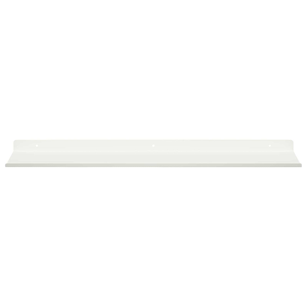 Floating Shelf 2 pcs White 60 x 18 x 2.5 cm Steel