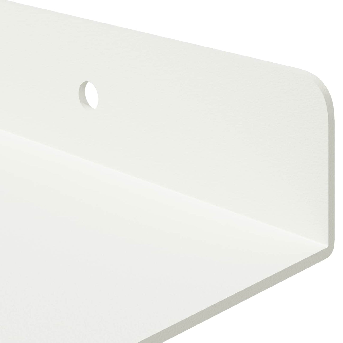 Floating Shelf Wall-mounted 4 pcs White 60 x 18 x 2.5 cm Steel