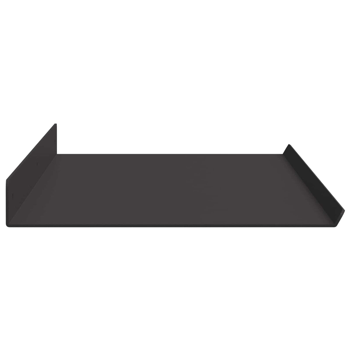 Floating Shelf 2 pcs Black 80 x 18 x 2.5 cm Steel