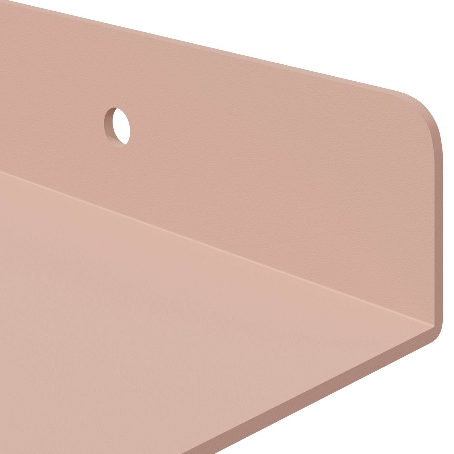 Floating Shelf Wall-mounted 4 pcs Pink 80 x 18 x 2.5 cm Steel