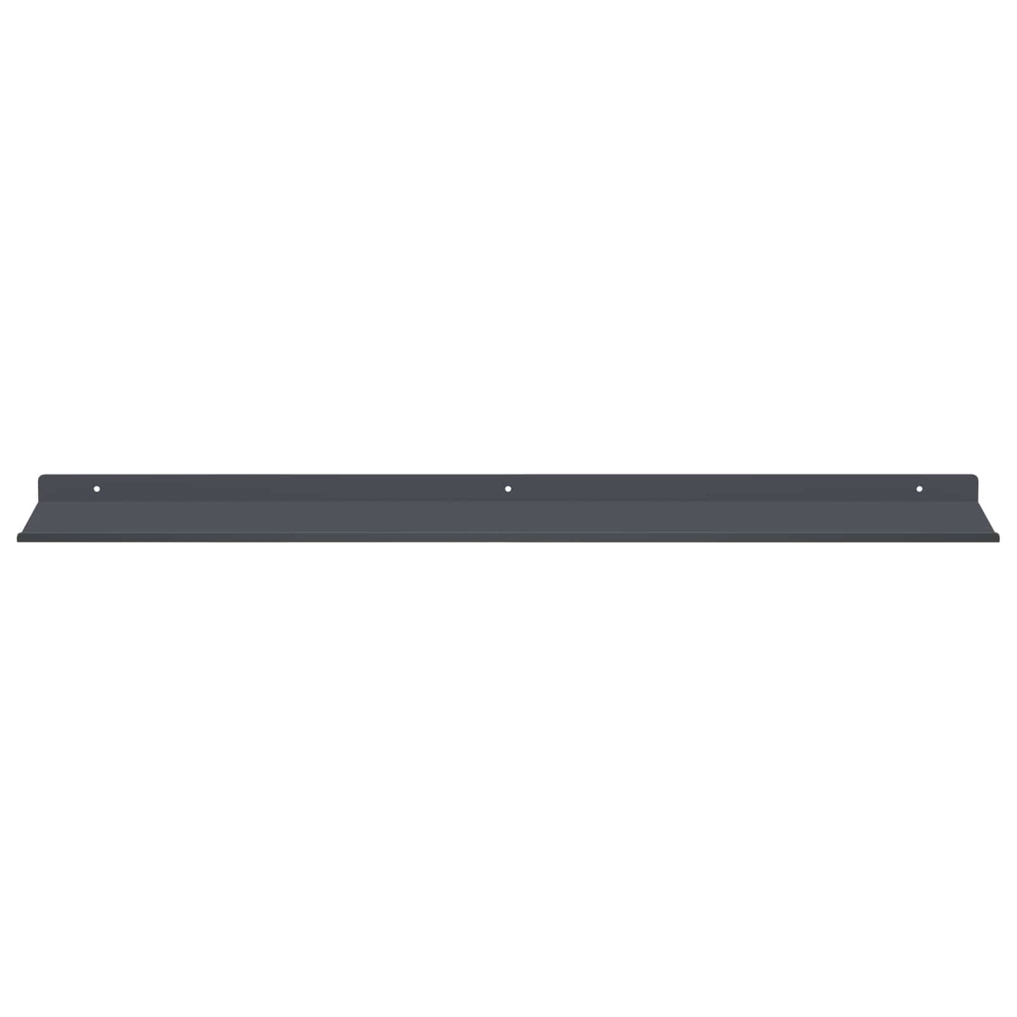 Floating Shelf 2 pcs Anthracite 80 x 18 x 2.5 cm Steel