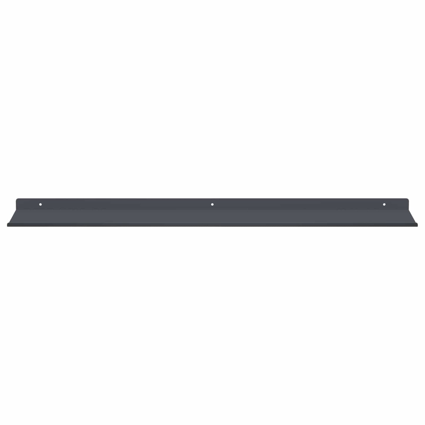 Floating Shelf 4 pcs Anthracite 80 x 18 x 2.5 cm Steel