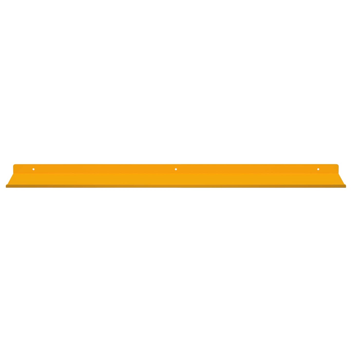 Floating Shelf 4 pcs Mustard Yellow 80 x 18 x 2.5 cm Steel