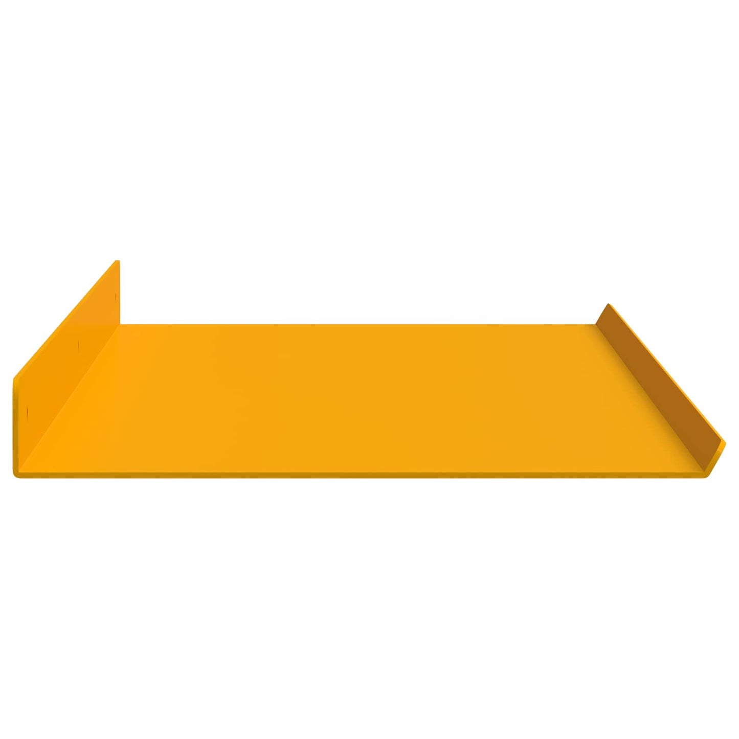 Floating Shelf 4 pcs Mustard Yellow 80 x 18 x 2.5 cm Steel