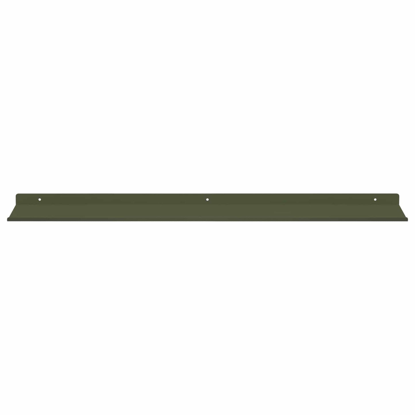 Floating Shelf 4 pcs Olive Green 80 x 18 x 2.5 cm Steel