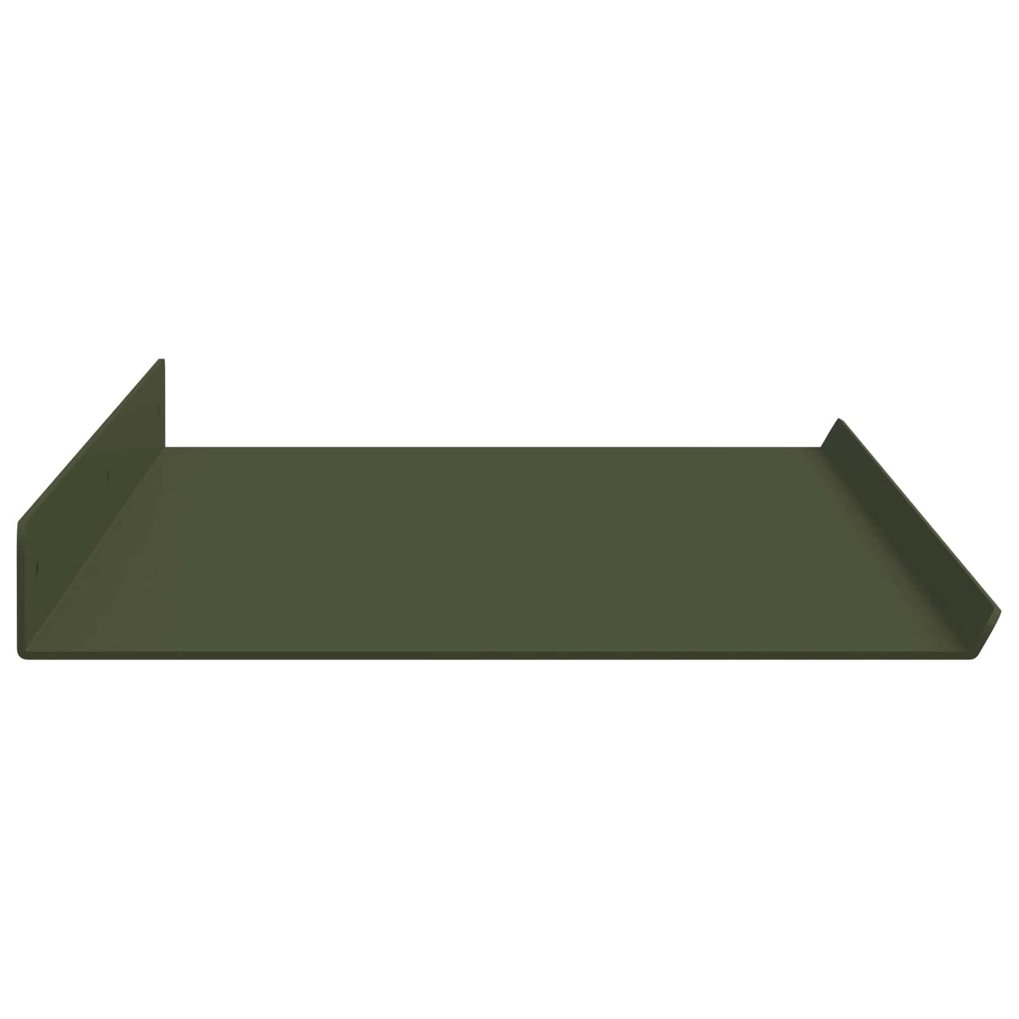 Floating Shelf 4 pcs Olive Green 80 x 18 x 2.5 cm Steel
