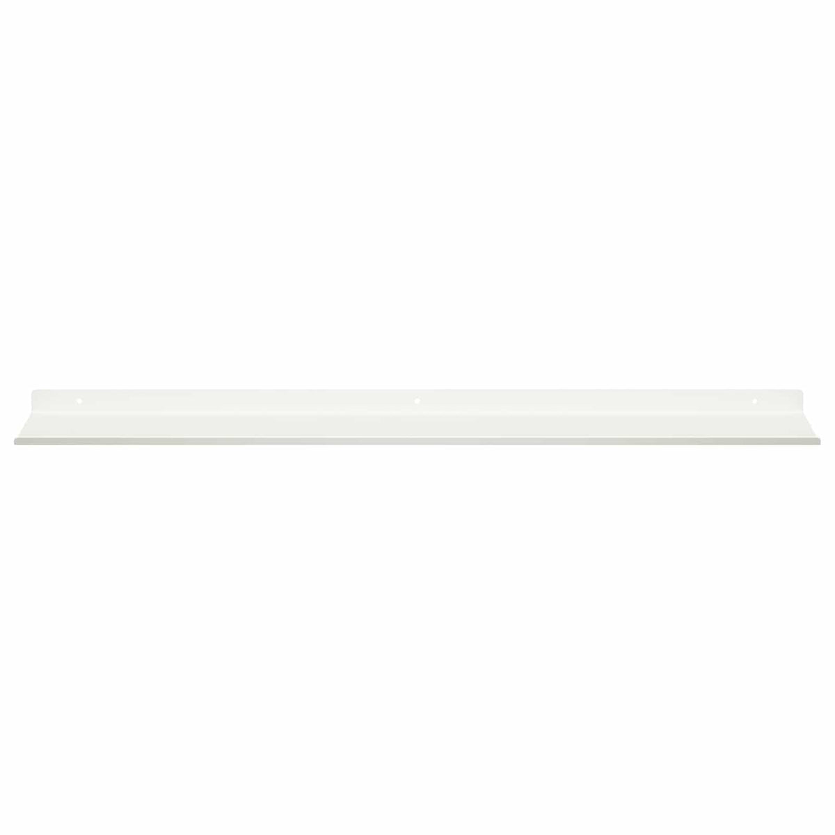 Floating Shelf 2 pcs White 80 x 18 x 2.5 cm Steel