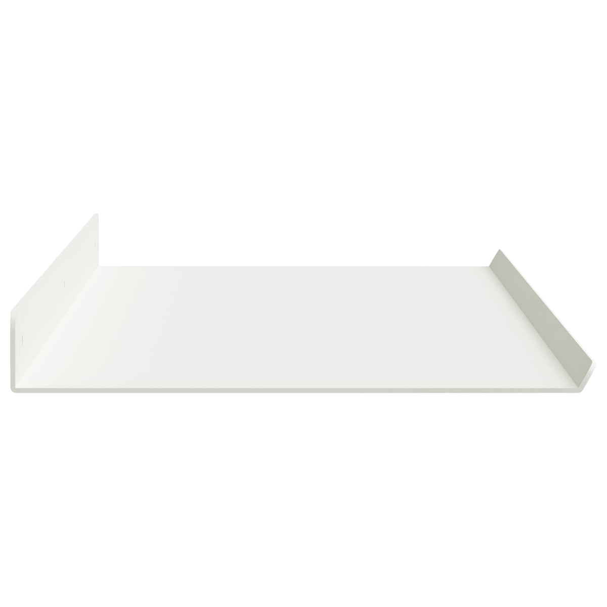 Floating Shelf 2 pcs White 80 x 18 x 2.5 cm Steel