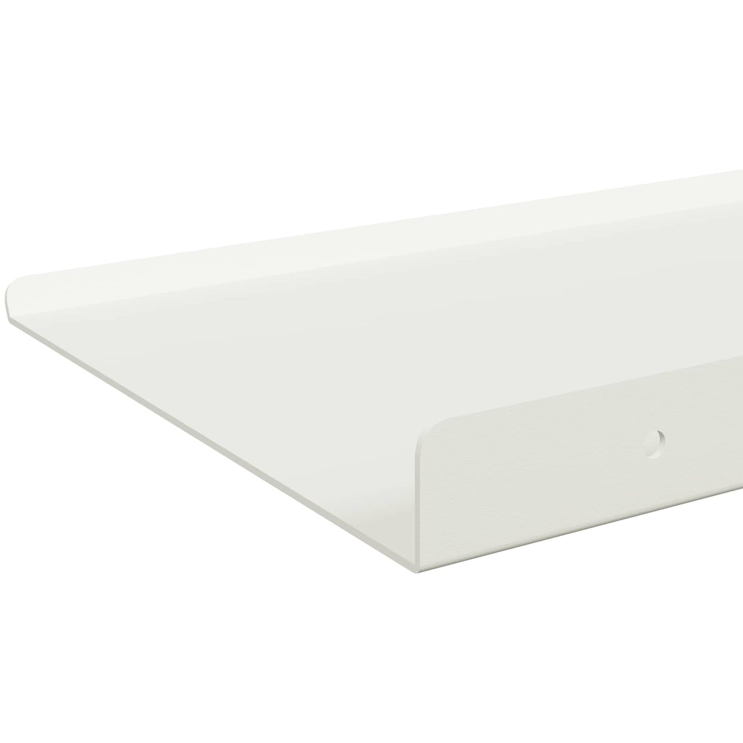 Floating Shelf Wall-mounted 4 pcs White 80 x 18 x 2.5 cm Steel