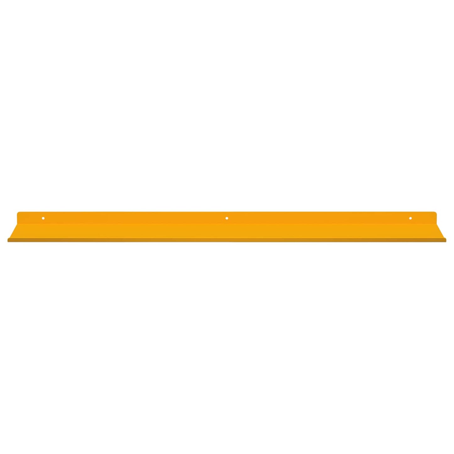 Floating Shelf 4 pcs Mustard Yellow 100 x 18 x 2.5 cm Steel