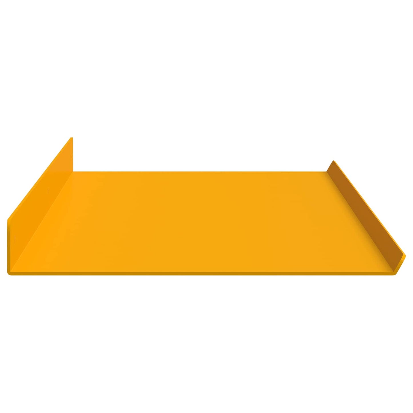 Floating Shelf 4 pcs Mustard Yellow 100 x 18 x 2.5 cm Steel