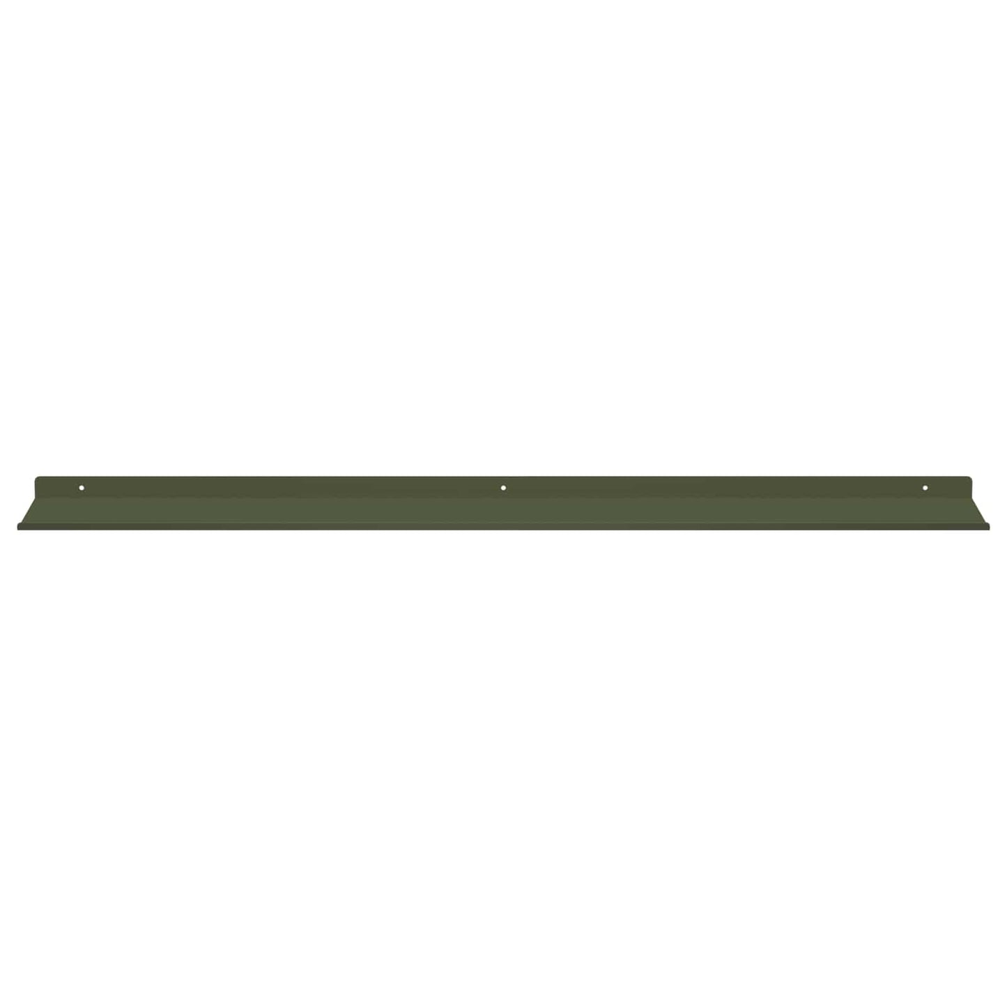 Floating Shelf 4 pcs Olive Green 100 x 18 x 2.5 cm Steel