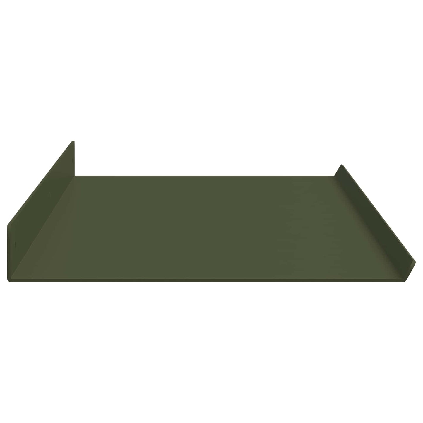 Floating Shelf 4 pcs Olive Green 100 x 18 x 2.5 cm Steel