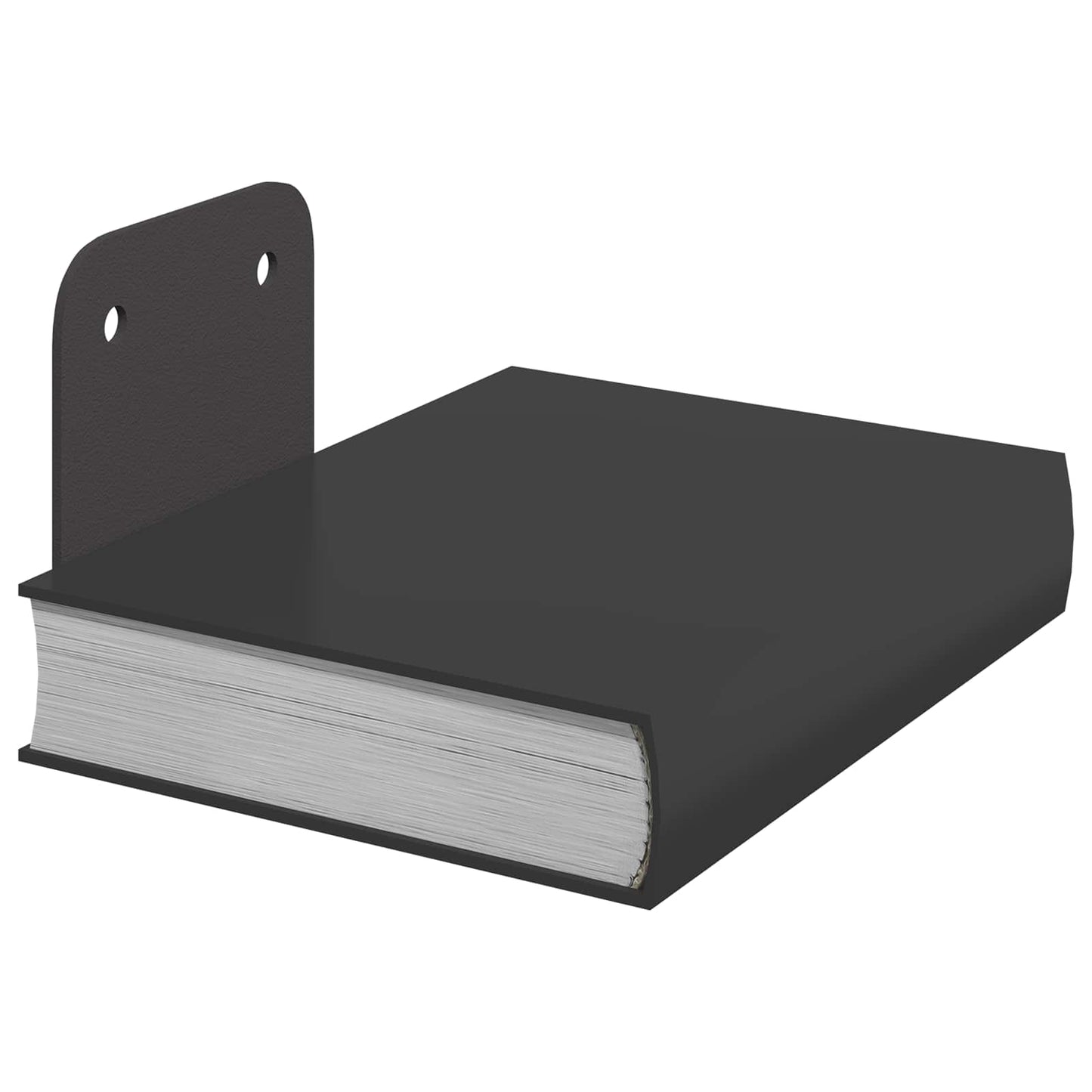 Invisible Floating Shelf with Shelf 4 pcs Black 6 x 11 x 6.5 cm