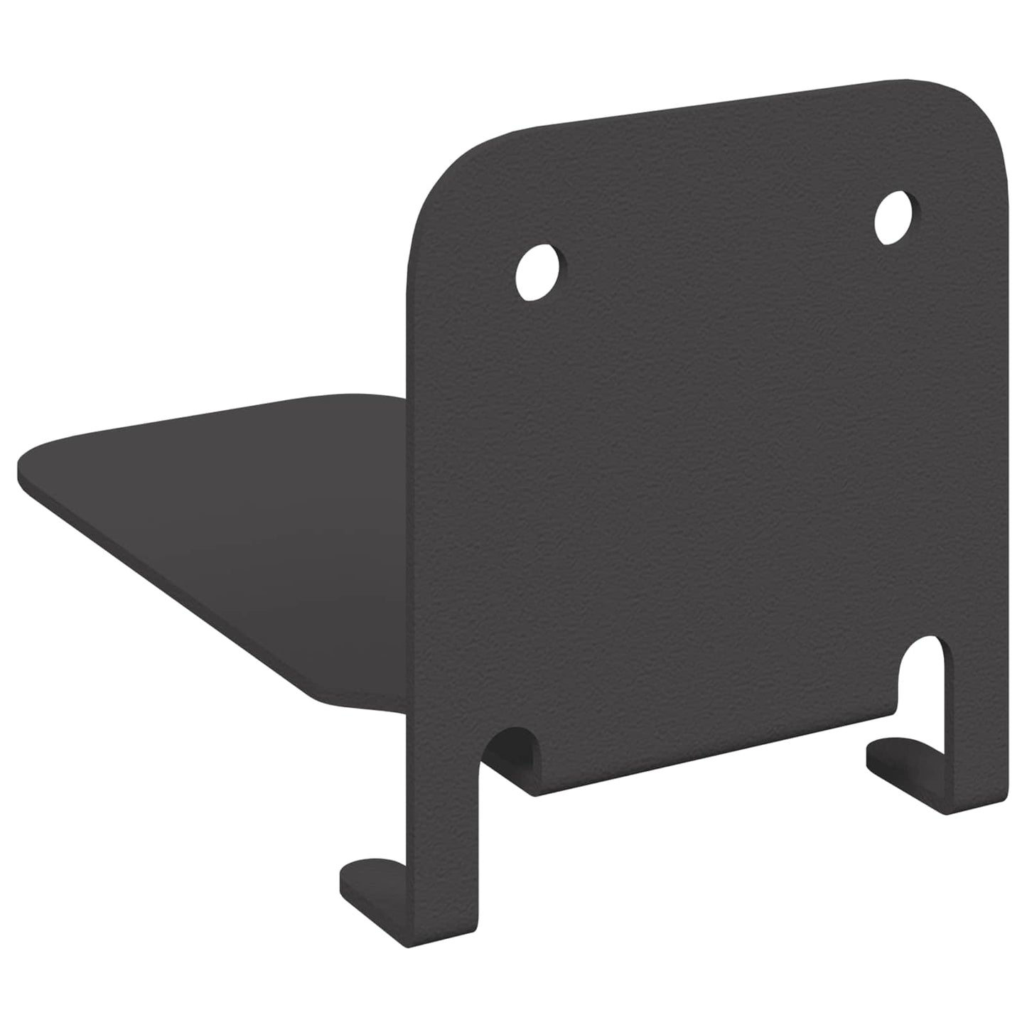 Floating Shelf with Shelf 8 pcs Black 6 x 10.8 x 6.6 cm