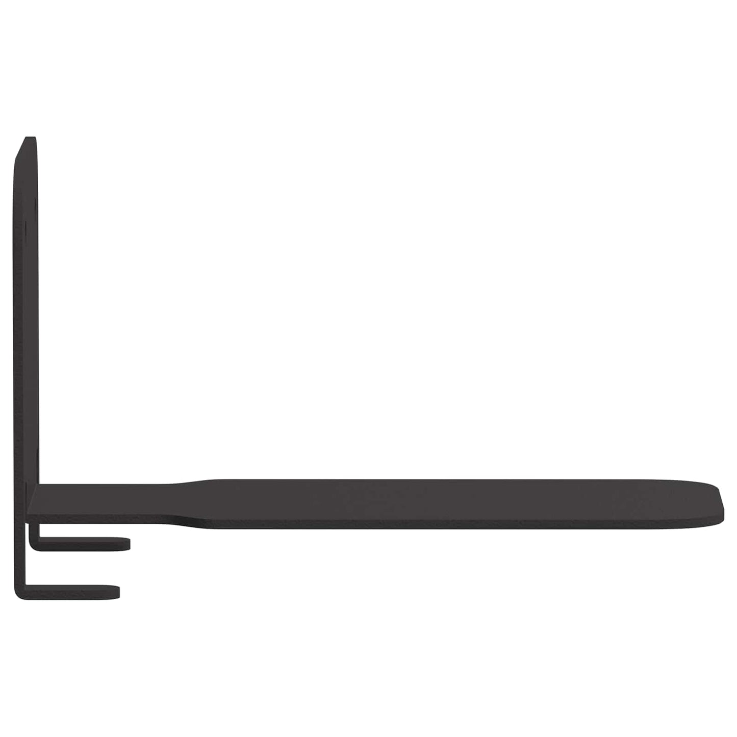 Floating Shelf with Shelf 8 pcs Black 6 x 10.8 x 6.6 cm