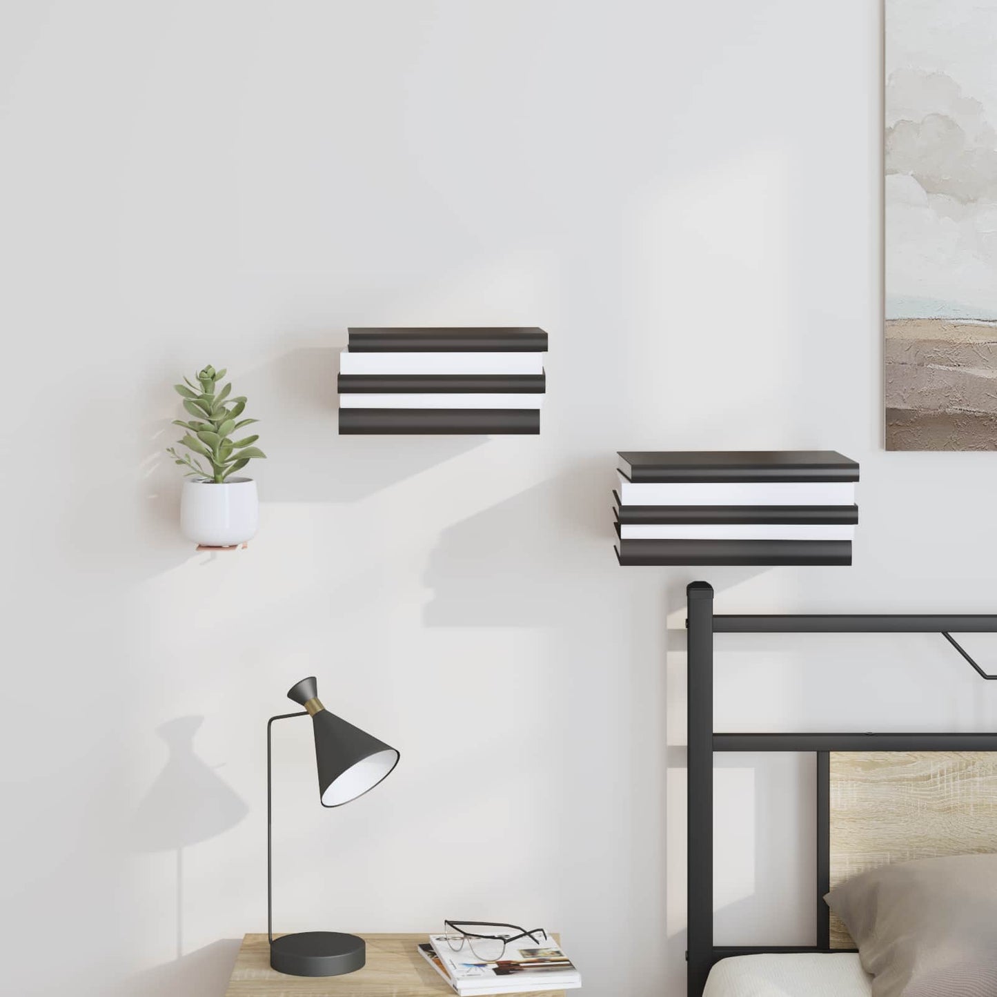 Floating Shelf with Shelf 24 pcs Pink 6 x 10.8 x 6.6 cm