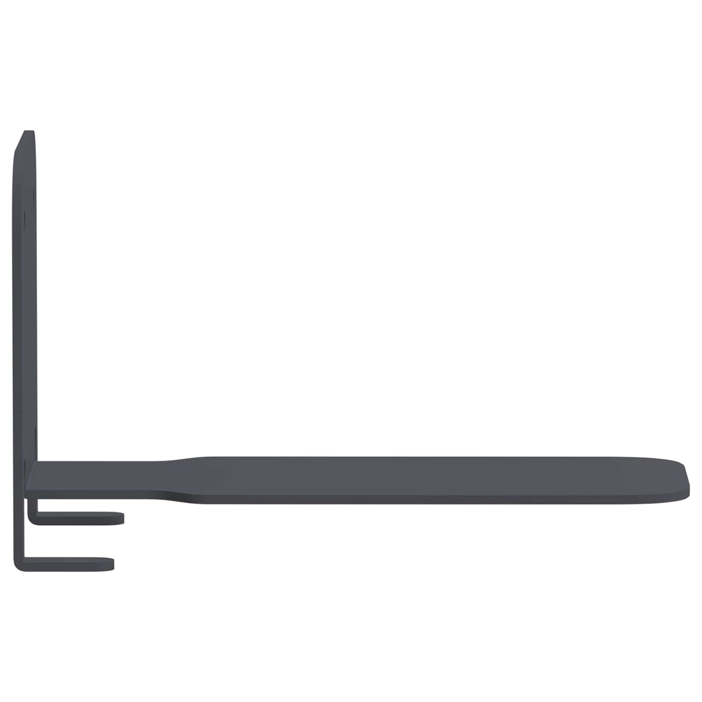 Floating Shelf with Shelf 4 pcs Anthracite 6 x 10.8 x 6.6 cm