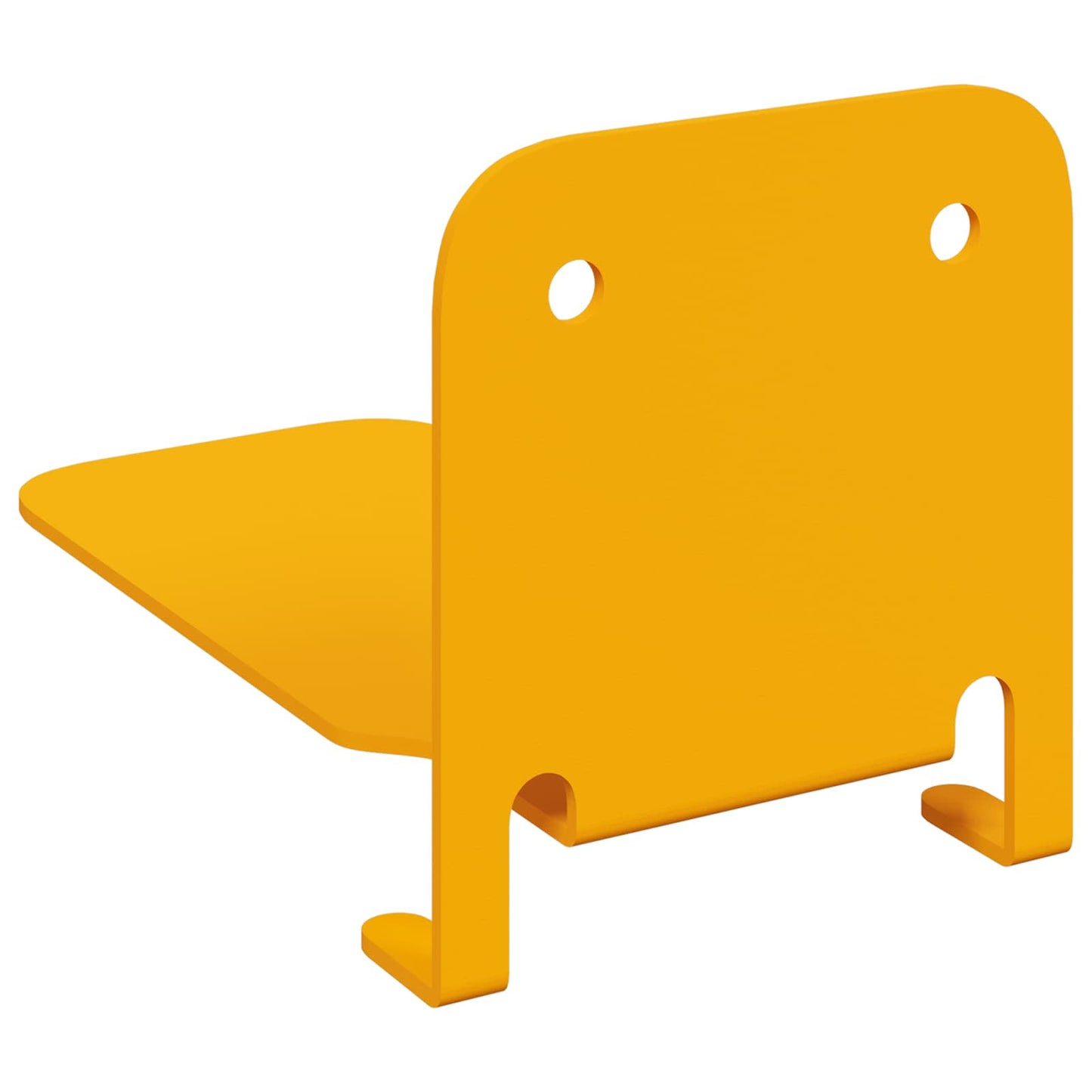 Floating Shelf 4 pcs Mustard Yellow 6 x 10.8 x 6.6 cm