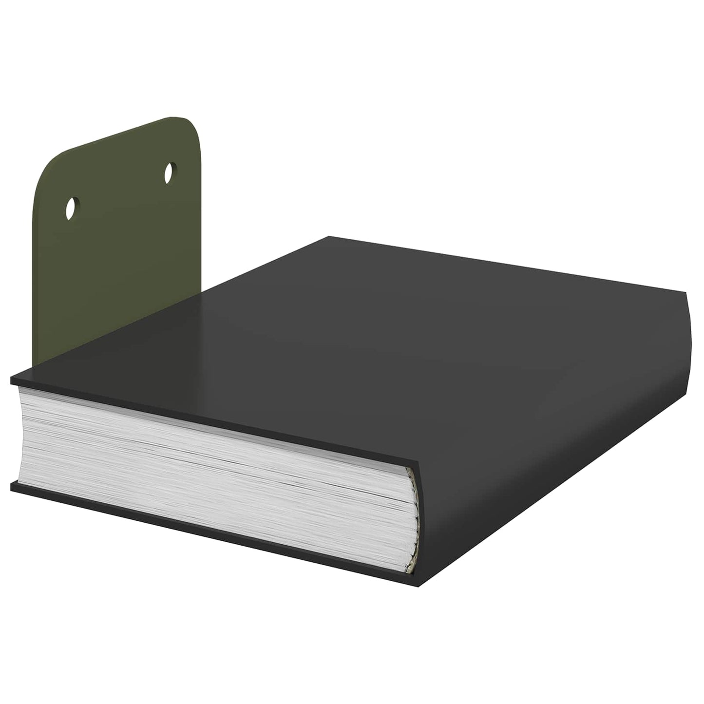 Floating Shelf with Shelf 4 pcs Olive Green 6 x 10.8 x 6.6 cm