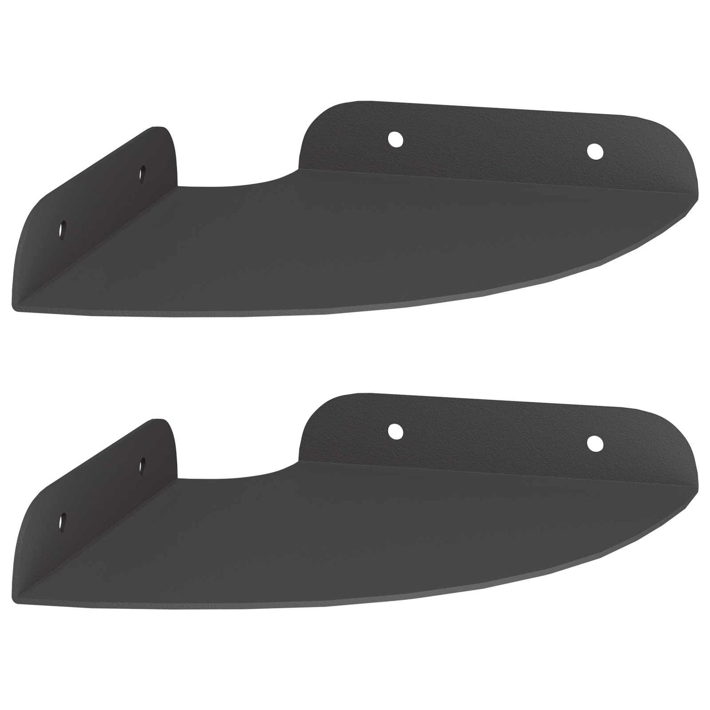 Floating Shelf with Shelf 2 pcs Black 15 x 15 x 2 cm