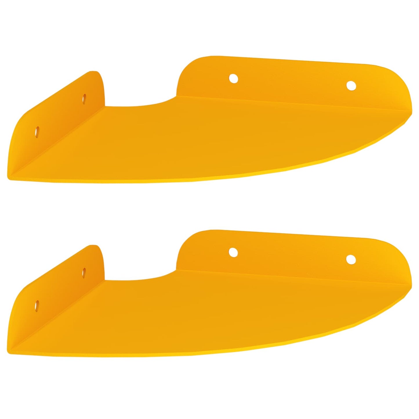 Floating Shelf with Shelf 2 pcs Mustard Yellow 15 x 15 x 2 cm