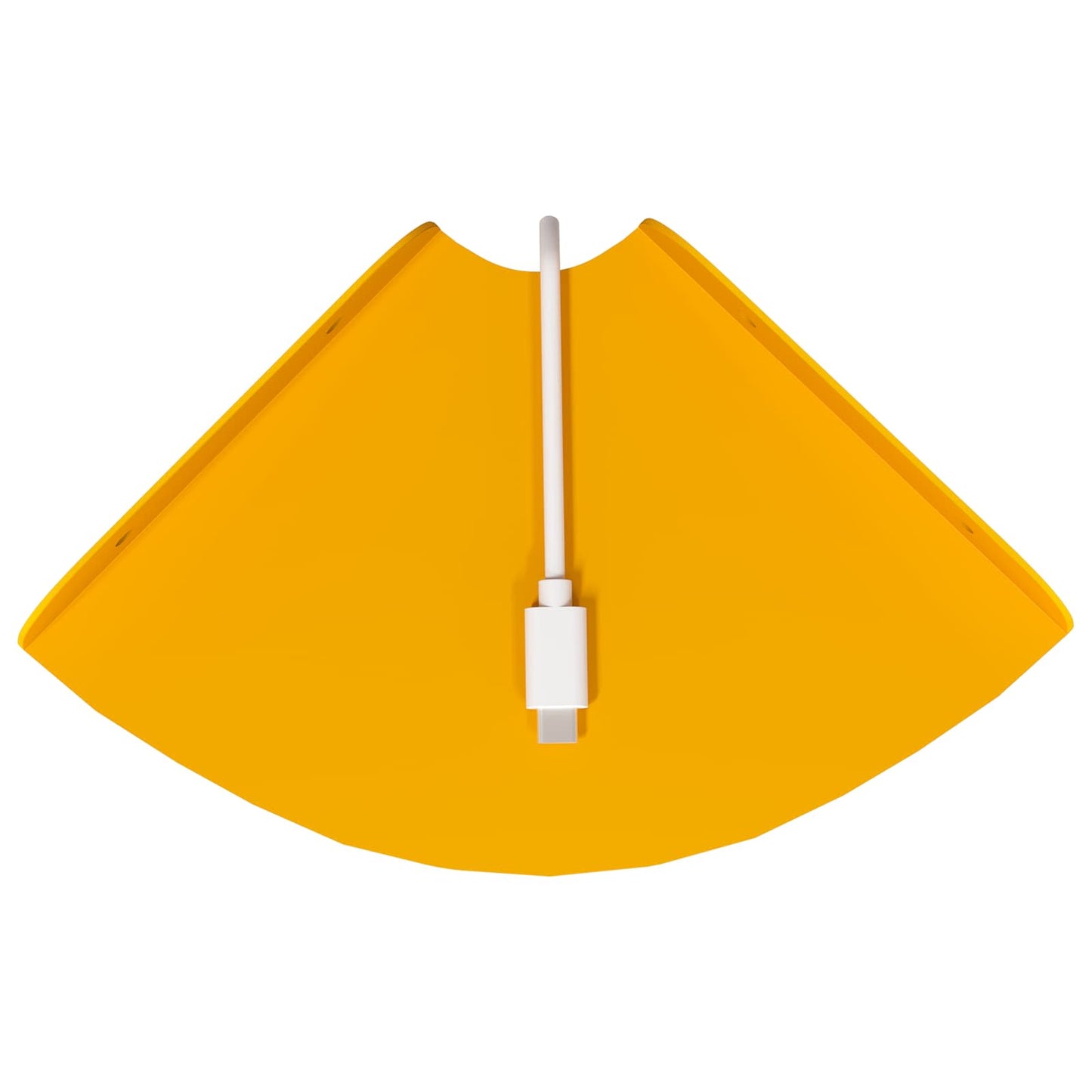 Floating Shelf with Shelf 2 pcs Mustard Yellow 15 x 15 x 2 cm