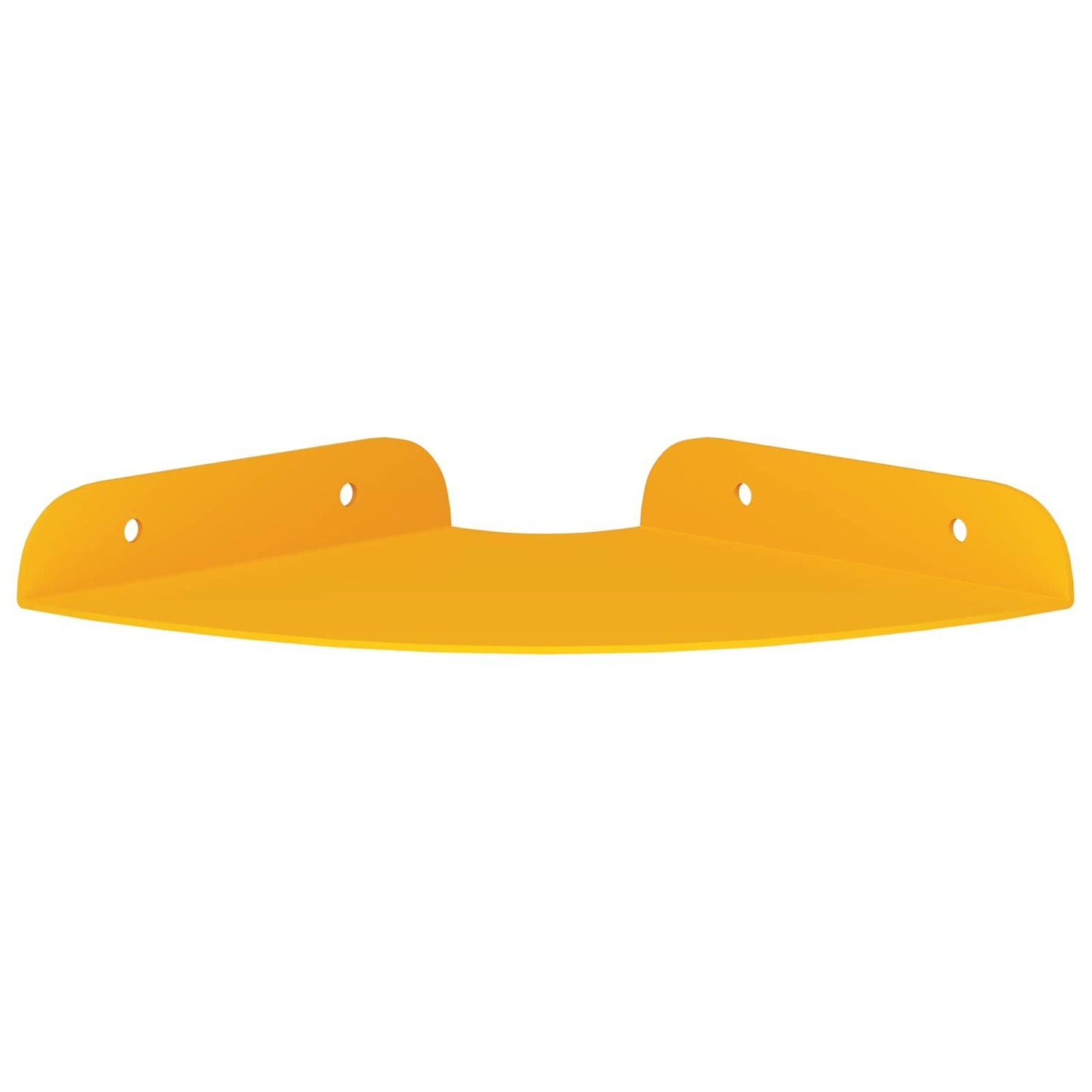 Floating Shelf with Shelf 4 pcs Mustard Yellow 15 x 15 x 2 cm