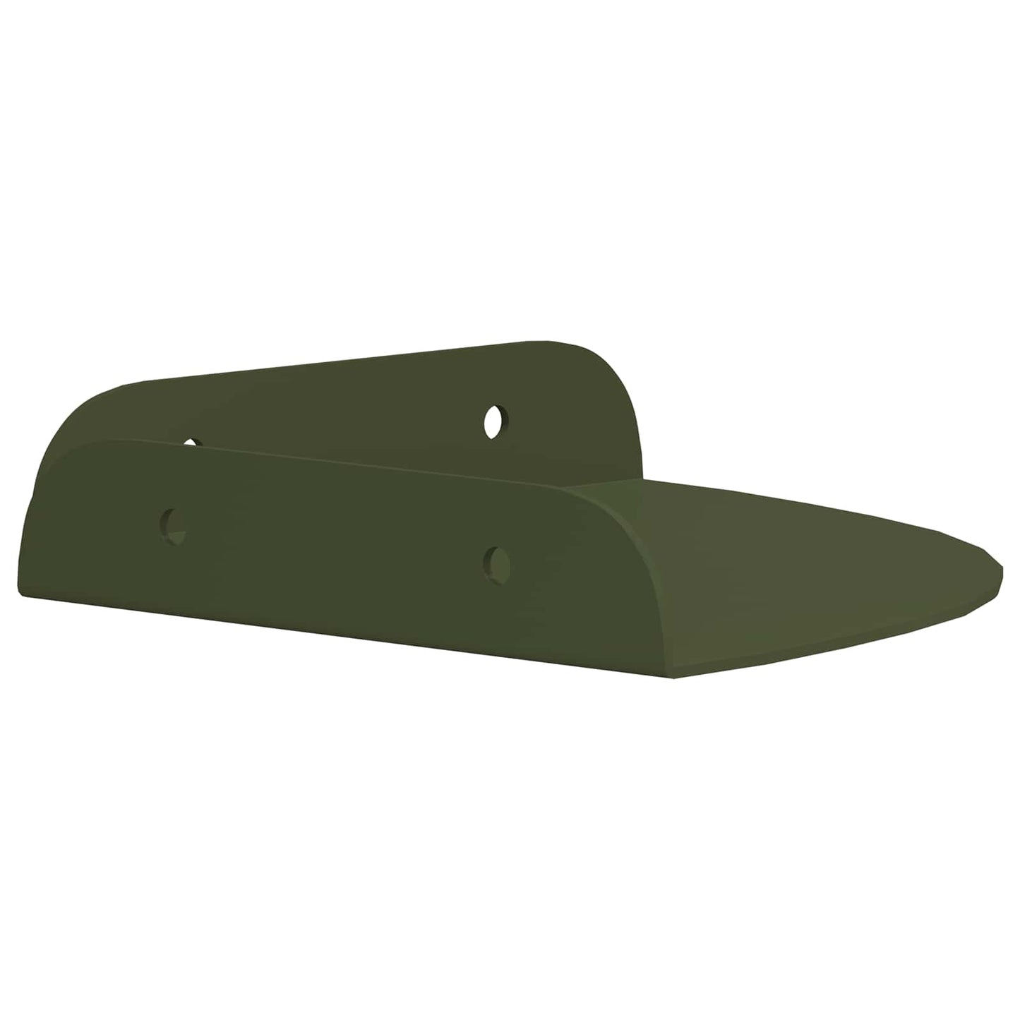 Floating Shelf with Shelf 2 pcs Olive Green 15 x 15 x 2 cm
