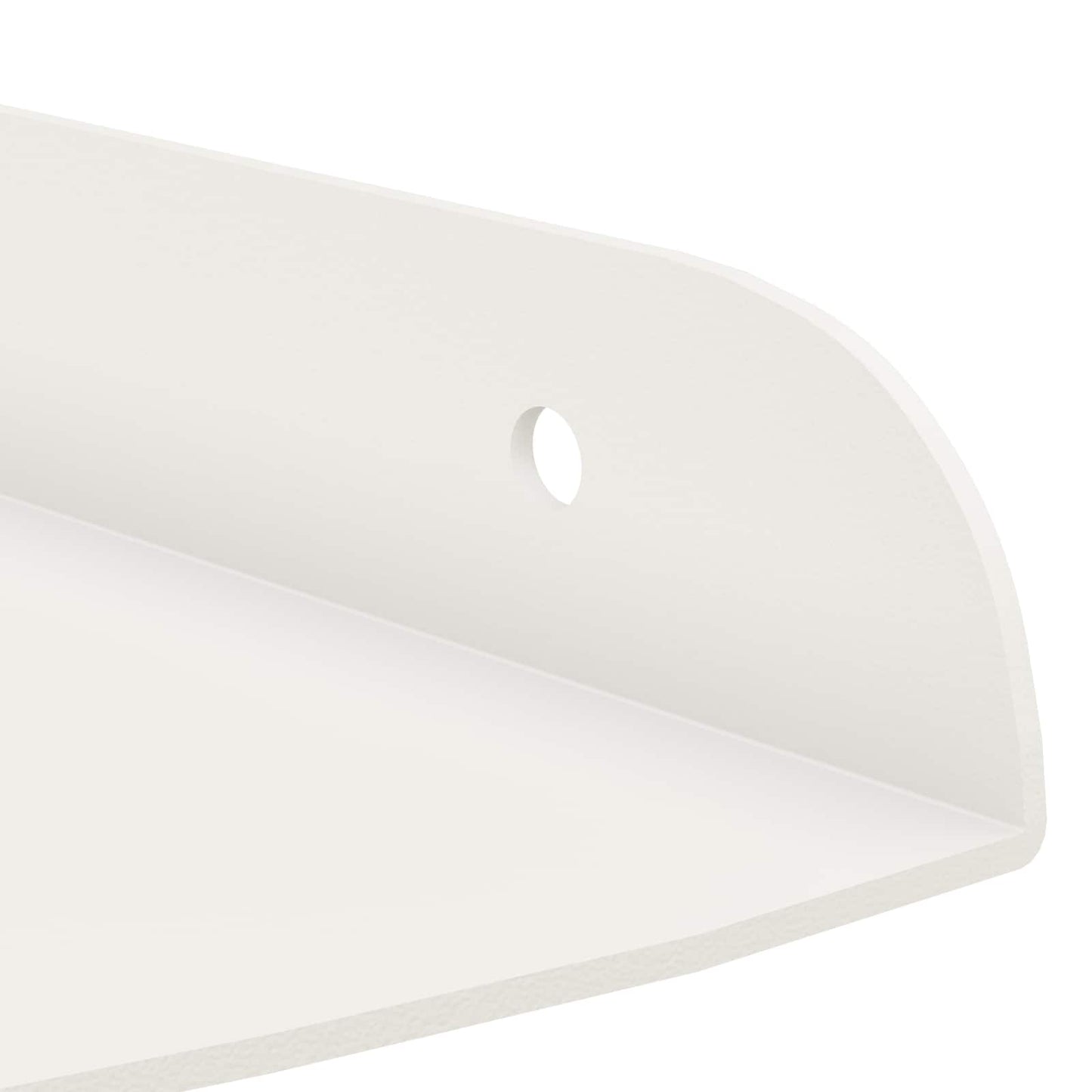 Floating Shelf with Shelf 4 pcs White 15 x 15 x 2 cm