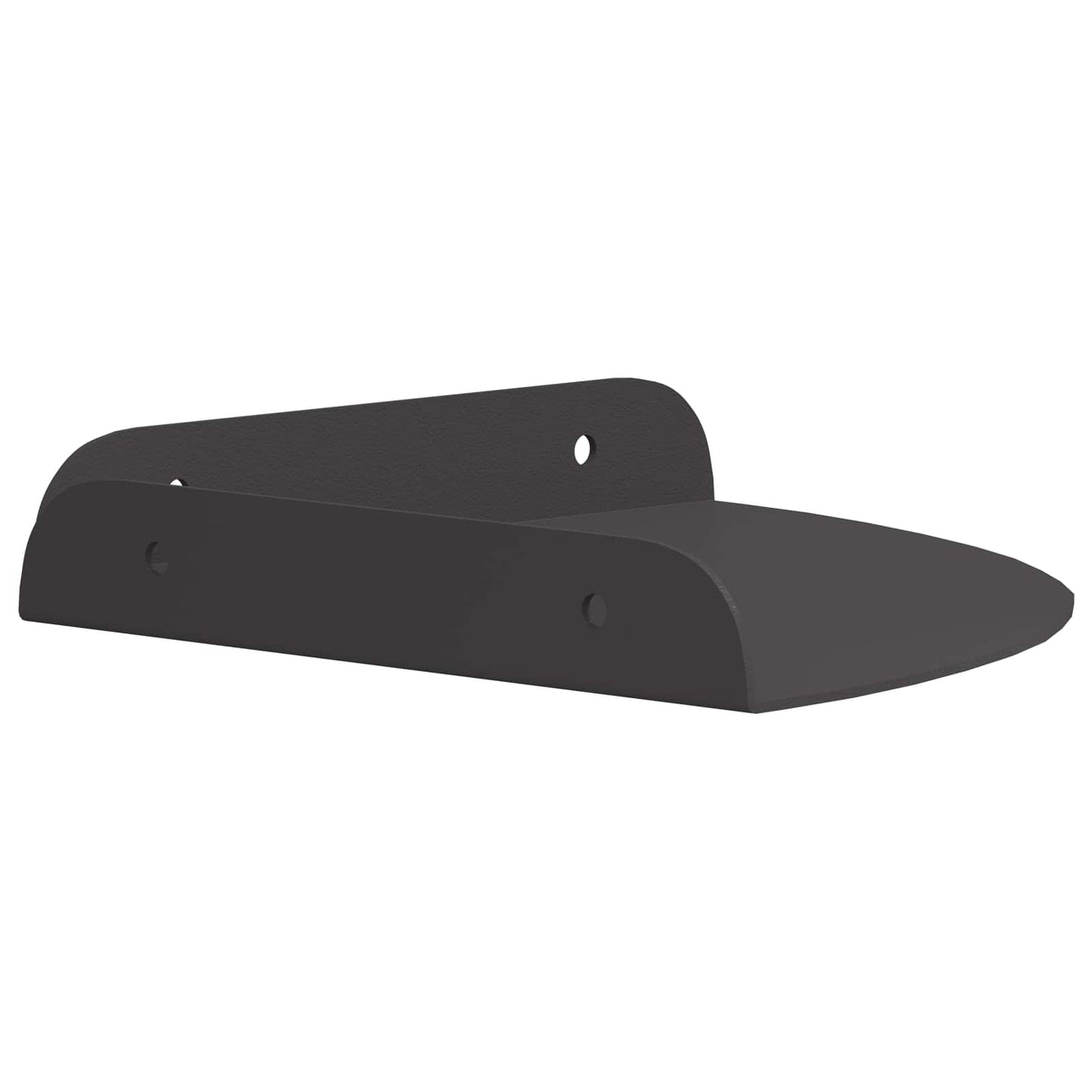 Floating Shelf with Shelf 4 pcs Black 18 x 18 x 2 cm