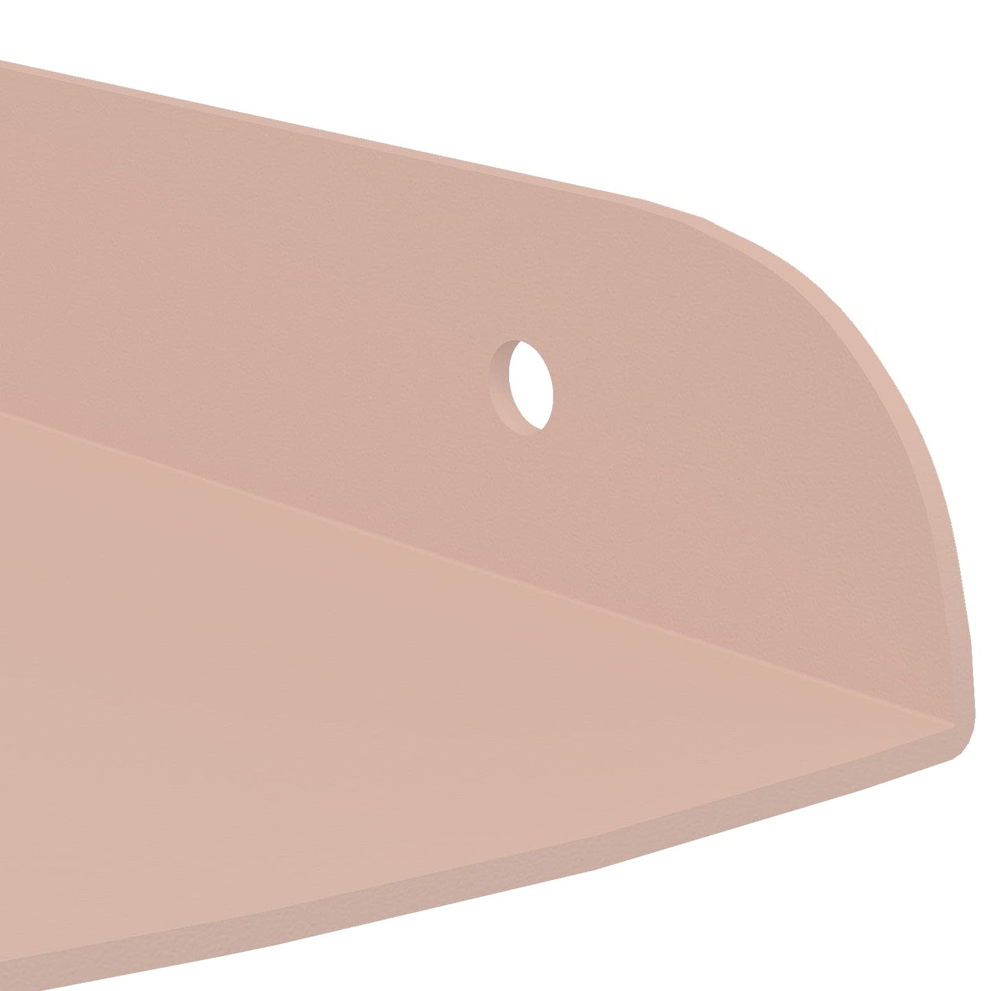 Floating Shelf with Shelf 2 pcs Pink 18 x 18 x 2 cm