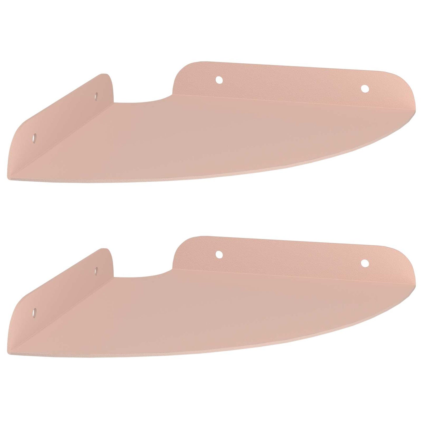 Floating Shelf with Shelf 2 pcs Pink 18 x 18 x 2 cm