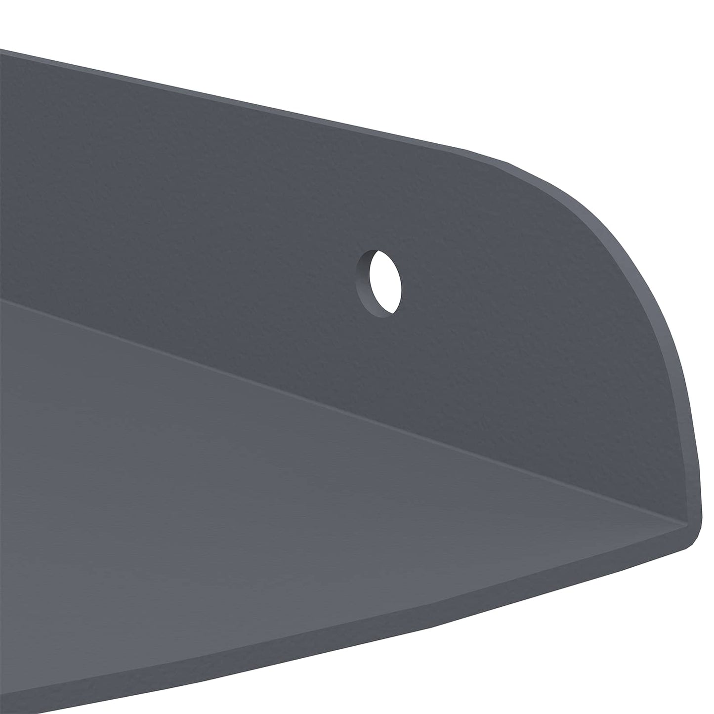 Floating Shelf with Shelf 2 pcs Anthracite 18 x 18 x 2 cm