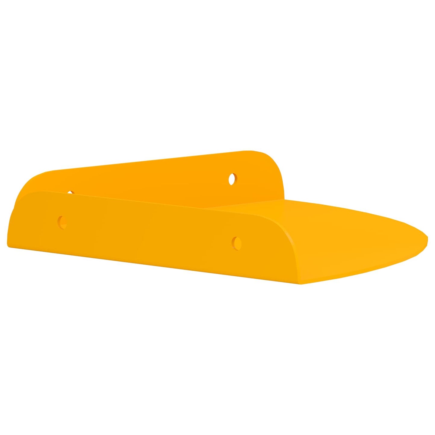 Floating Shelf with Shelf 4 pcs Mustard Yellow 18 x 18 x 2 cm