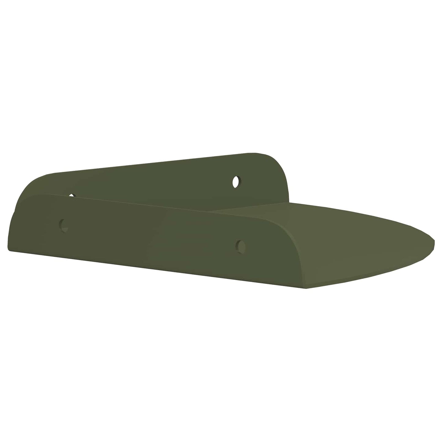 Floating Shelf with Shelf 4 pcs Olive Green 18 x 18 x 2 cm