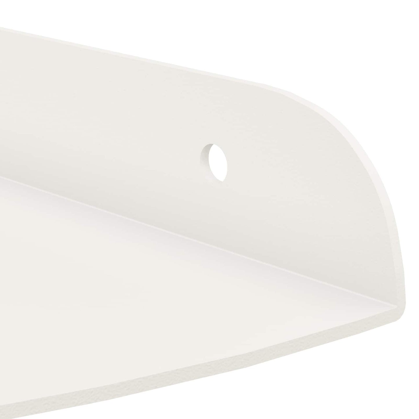 Floating Shelf with Shelf 2 pcs White 18 x 18 x 2 cm
