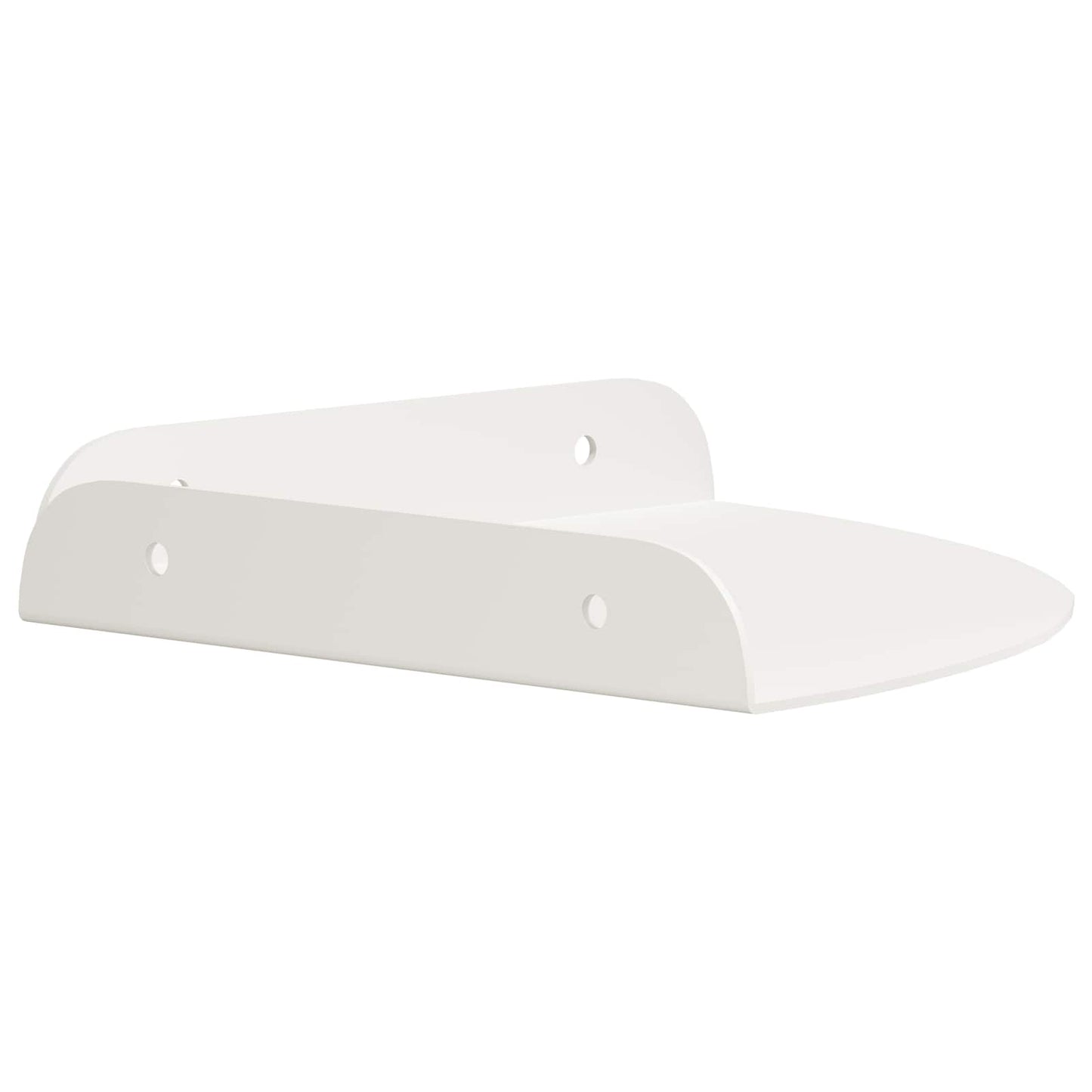 Floating Shelf with Shelf 2 pcs White 18 x 18 x 2 cm