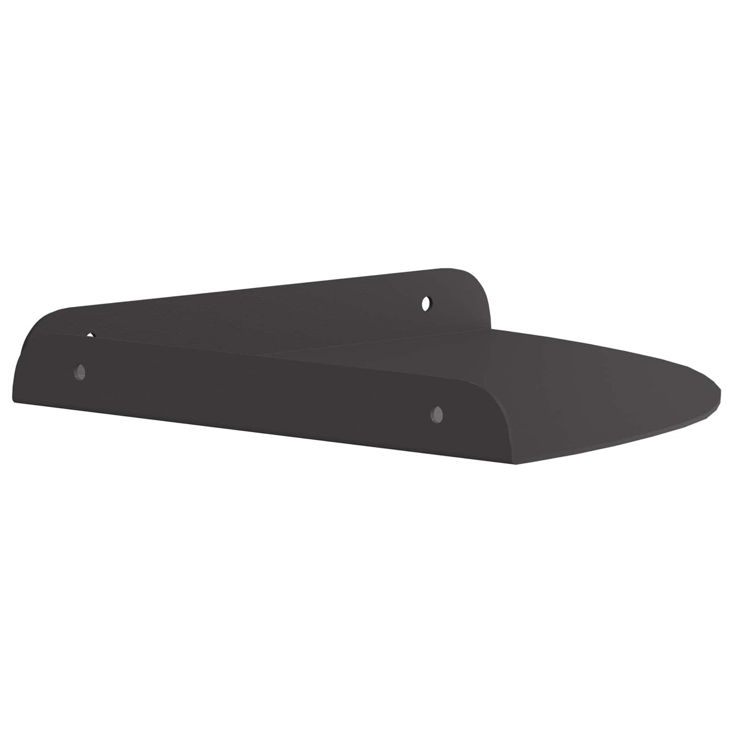 Floating Shelf with Shelf 4 pcs Black 24 x 24 x 2 cm