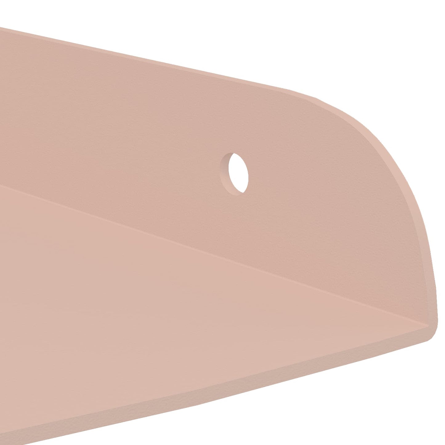 Floating Shelf with Shelf 4 pcs Pink 24 x 24 x 2 cm